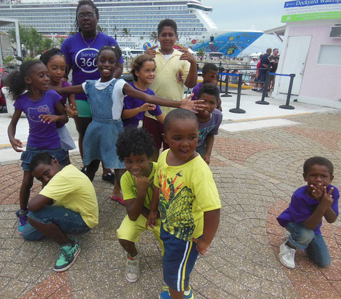 2014 We Loved this Group of Young Dancers near our Ship Dock in King's Point, Bermuda