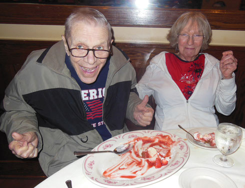 Everybody Laughs When we Catch Joe Eating New York Cheesecake from the Platter