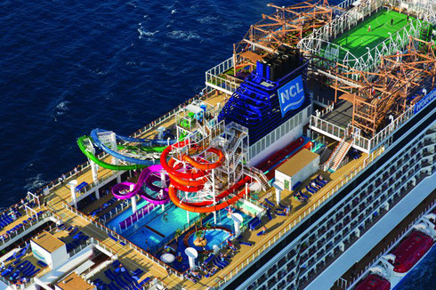 The Innovative Pool Deck aboard Norwegian Getaway