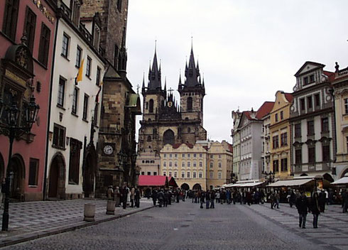 2006 Prague's Market is Enormous and Fills the City's Main Square