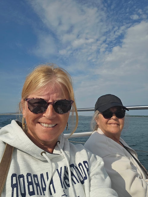 2026 Let's Take a Selfie - Two of our Passengers aboard Pink Lady II