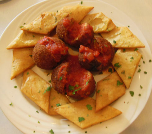 2014 Arancini with Marinara Sauce at Emilia's on Arthur Avenue in the Bronx