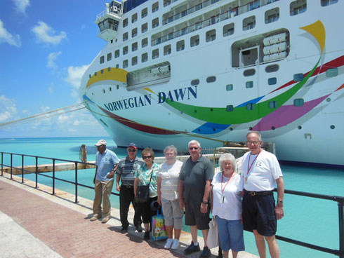 2017 A Group Assembles Outside the Ship for a Bermuda Shore Excursion