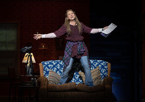 Kimberly Akimbo onstage, arms outstretched - photo by Joan Marcus