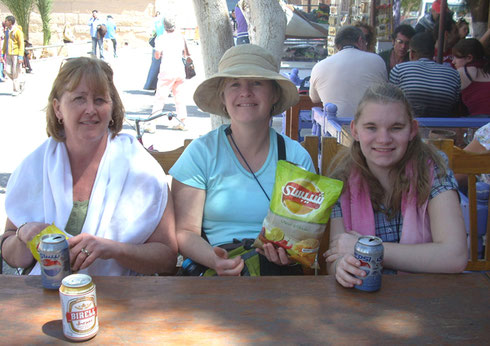 Passengers Enjoying a Break for Snacks on one of our Tours