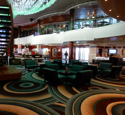 2018 The Newly Refurbished Atrium aboard Norwegian Gem is Spectacular!