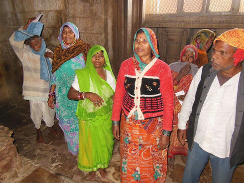 2013 This Group of Villagers Visiting a Temple at Khujaraho had never met Westerners