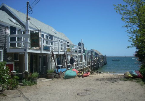A View of Captain Jack's Wharf with the Ocean Beyond