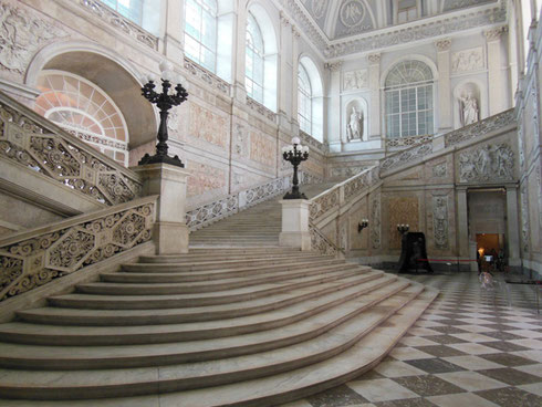 2013 Naples - The Grand Stairway at the Entrance of Palazzo Reale 