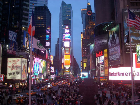 One of New York's Landmark Sights - Times Square is within easy Walking Distance 