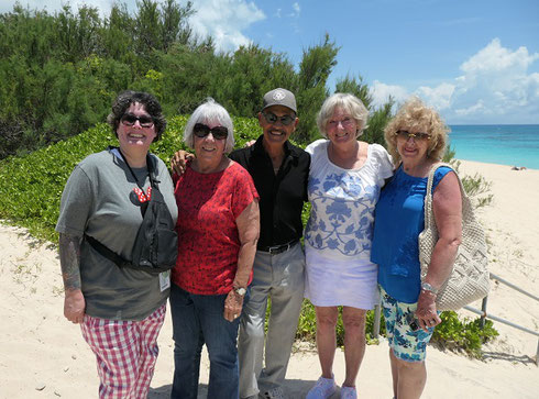 2025 - A Group from Norwegian Getaway at Warwick Long Bay Beach in Bermuda