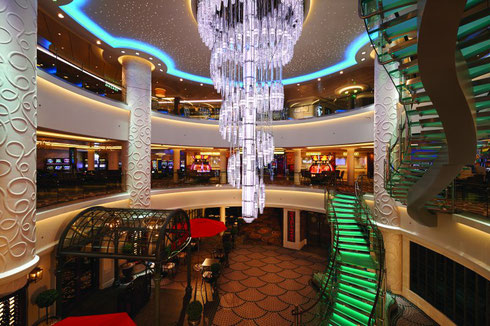 678 Ocean Place - An Atrium that Serves as the Hub of Norwegian Getaway