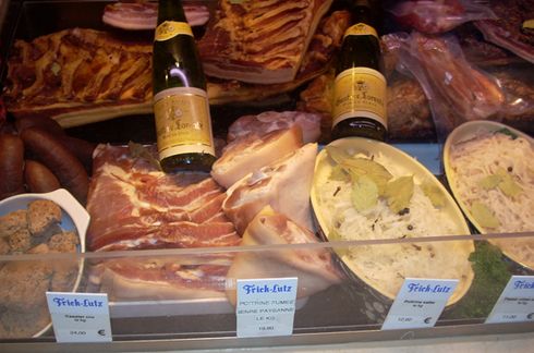 2008 Charcouterie in a Shop Window at Strasbourg, France