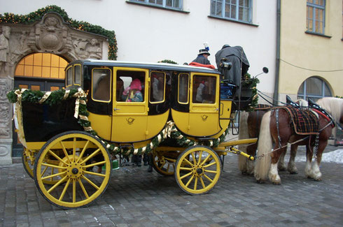 2010 This Carriage was for Hire at One of Europe's Oldest Christmas Markets - Nuremburg