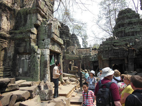 2015 Our Group during a visit to Ta Prohm in the jungles of Cambodia