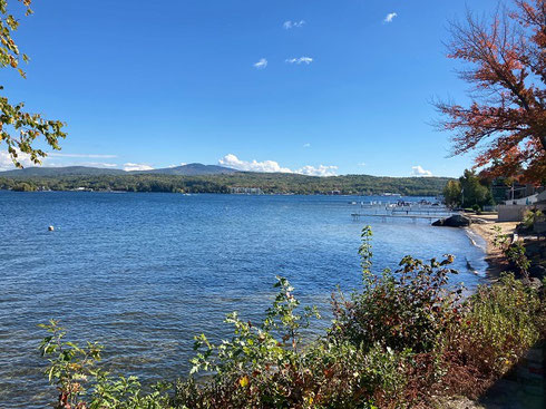 A View of the Mountains near Weirs Beach on Lake Winnipesaukee