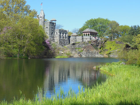 Belvedere Castle and the Frog Pond Lie in the Heart of New York's Central Park