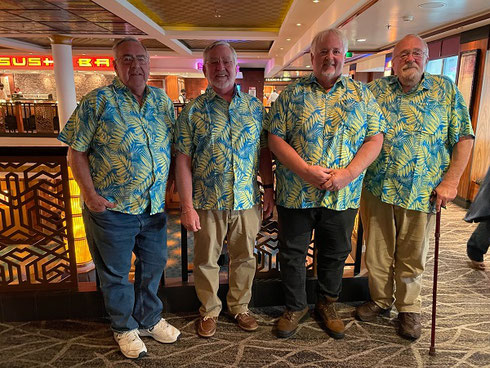 2022 It's Safe to Say that these Four are Related - Posing aboard Norwegian Gem