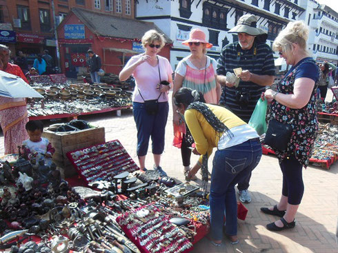 2013 Many in our Group Purchased Jewelry from the Market at Kathmandu's Freak Street