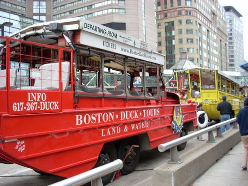 Quack along on your Boston Duck Tour as you Splash into the Charles River