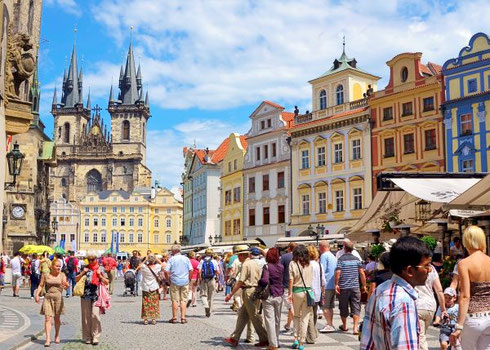 Old Town is the Hub of the Imperial City of Prague complete with its Famous Clock Tower