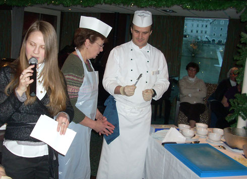 2010 Tatiana Announces a Streudel Lesson Aboard our River Cruise on the Amadeus Elegant