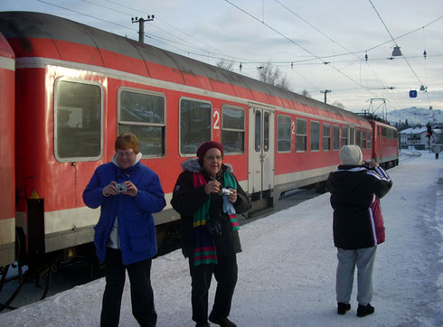 2008 Here we are in Seefeld, Austria Just off the Train and Ready for a Sleigh Ride 