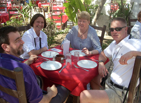 2009 Just Days Before, we were Fighting Snow Storms - Here a Pleasant Outdoor Lunch