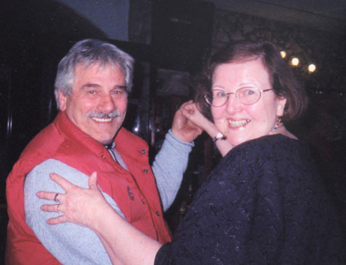 2005 Jane Dances with our Driver Franco at a Party in the Tuscan Countryside