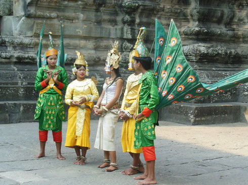 2015 A Dance Performance on the Second Level Courtyard of Angkor Wat Temple