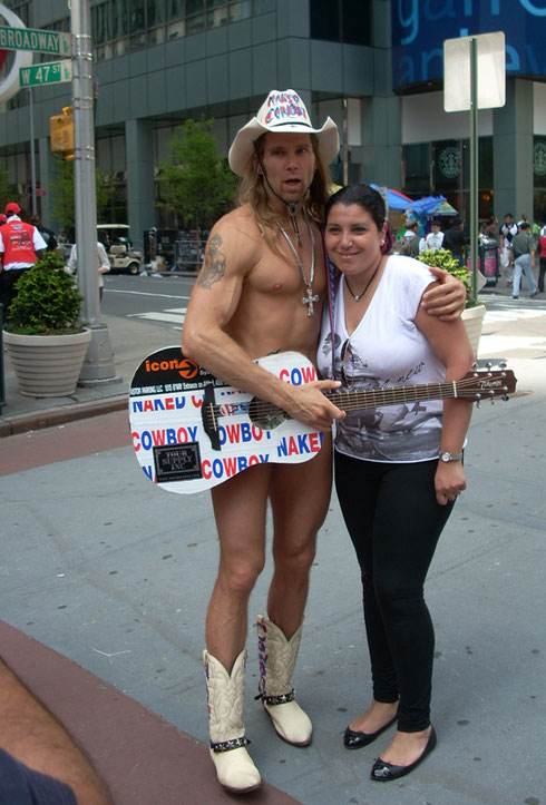 2010 One of our Passengers with a NYC Celebrity - Is it the Boots we Love so Much?