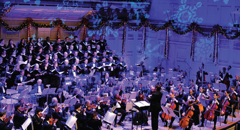The Boston Pops Christmas Concert on stage