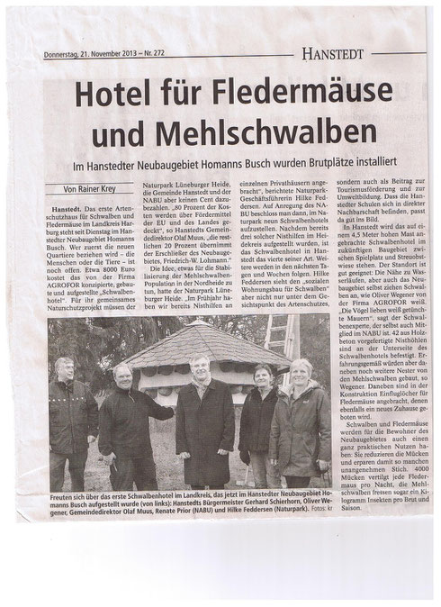 Das Hotel für Schwalben und Fledermäuse