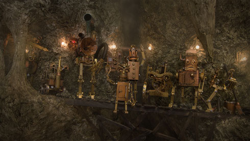 Zum Abschied haben sich alle Minenroboter nochmal zu einem Gruppenbild zusammengefunden ;)