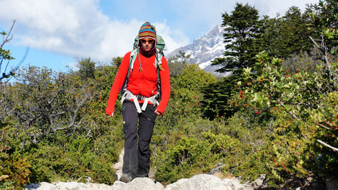 auf dem Weg zum Campamento Italiano