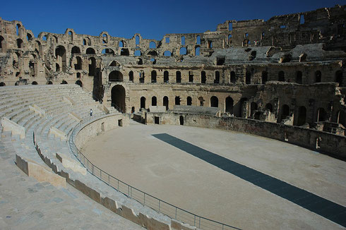 Amphithéâtre d'El Jem, vestige de la présence romaine