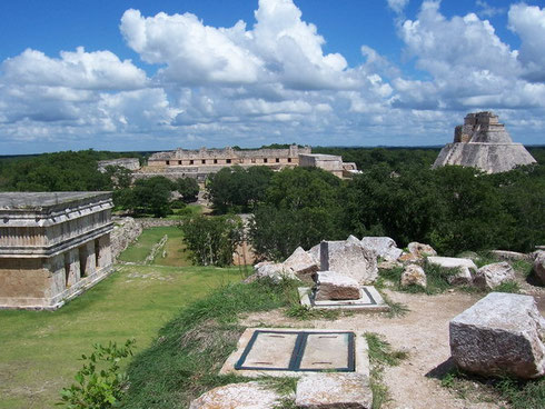 Uxmal, ville pré-hispanique, site classé au patrimoine mondial de l'UNESCO