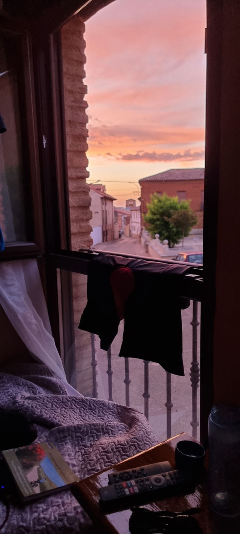 Abendruhe in der Albergue