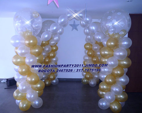 Decoracion en Globos Inflados con helio en Bogota a Domicilio