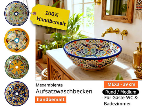 Mexikanische Waschbecken im Angebot bei mexambiente-shop.com.