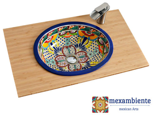 FRIDA - handbemaltes Einbauwaschbecken aus Mexiko! - Mexikanische