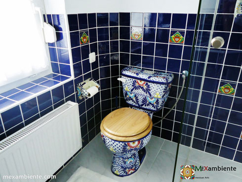 Mexiko-Toilette Talavera WC