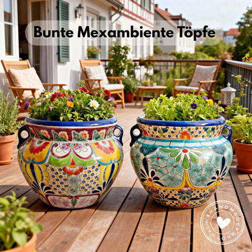 Mexambiente Übertöpfe für Pflanzen aus Keramik