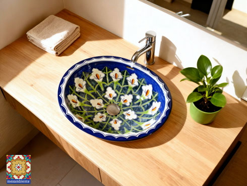 Mexikanische Einbauwaschbecken – jetzt bei mexambiente shop entdecken.