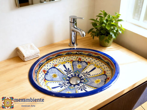 Marokkanisches Stil Waschbecken MAYA im Badezimmer