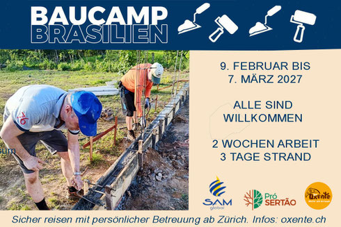 Freiwilligenarbeit Brasilien – Teamarbeit im Baucamp und Instandhaltung