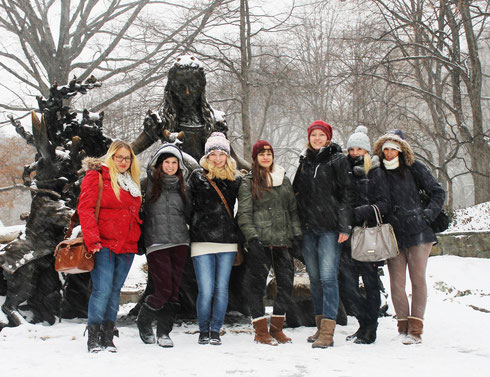 Im Central Park. Ich, Hanna, Julia, Sina, Anna, Domi und Isa