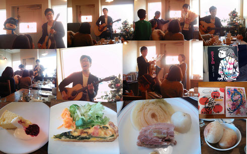 竹森巧さんライブ in hana-cafe