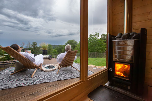 Détente et sauna avec vue