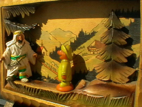 Ernie trifft Osama in seinem schwarzwälder versteck